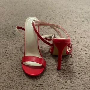 SHEIN Red Strappy Heels